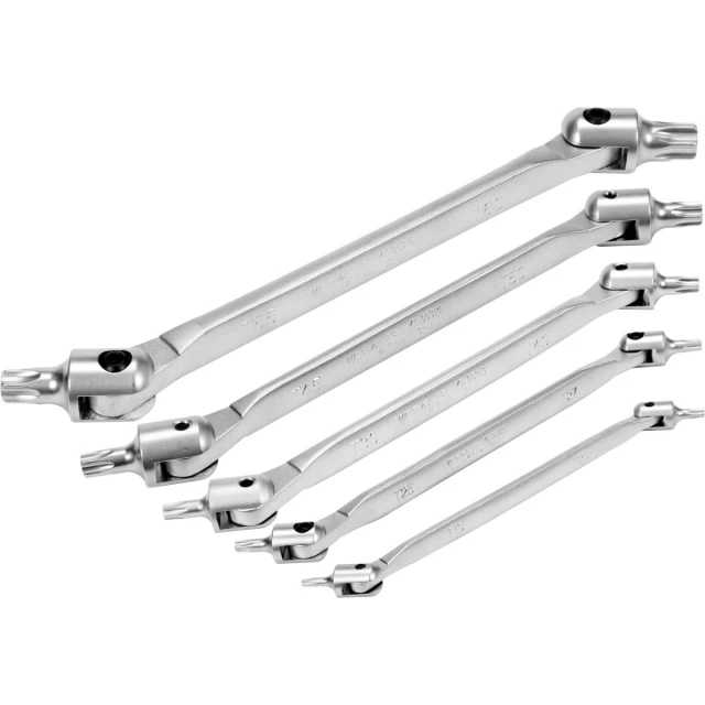Набір ключів Yato Torx з шарніром 5 шт (5906083046179)