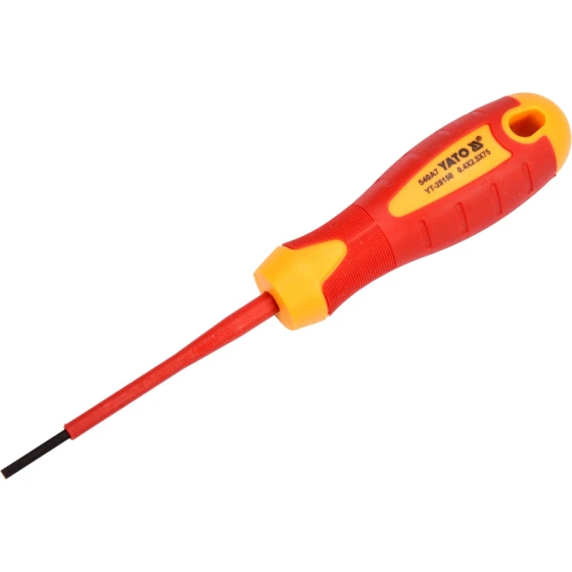 Викрутка ізольована Yato VDE SL 2,5x75 мм (5906083049255)