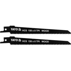 Полотно пильное для дерева Yato HCS 150 мм 8TPI 2 шт (5906083049392)