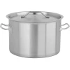 Кастрюля низкая с крышкой Yato 30x20 см 14 л (5906083052347)