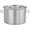 Каструля низька з кришкою Yato 32x22 см 17 л (5906083052354)