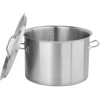 Каструля низька з кришкою Yato 32x22 см 17 л (5906083052354)