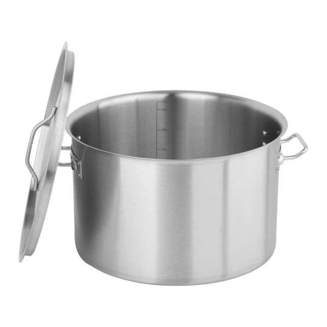 Каструля низька з кришкою Yato 38x24 см 27 л (5906083052378)