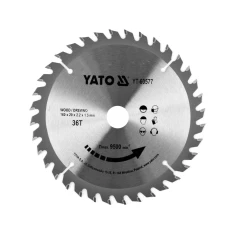 Диск пильний твердосплавний для деревини Yato 160x36Tx20 мм (5906083052873)
