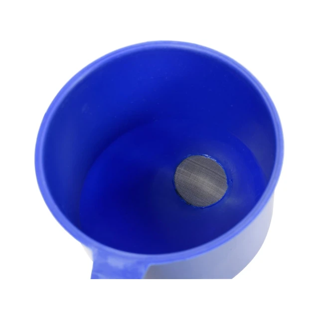 Лійка кутова з сіточкою Vorel 130 мм Blue (5906083055287)