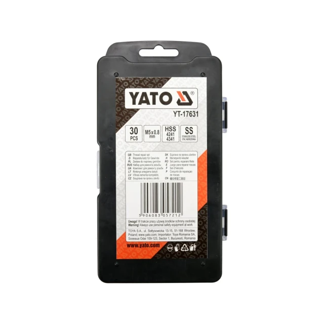Набор для восстановления резьбы Yato M5x0.8 мм (5906083057212)