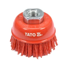 Щетка дисковая Yato 65 мм M14 нейлоновая Red (5906083057588)