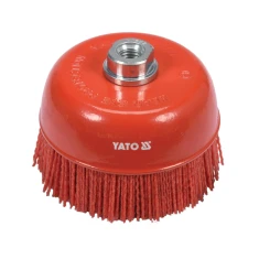 Щетка дисковая Yato 125 мм M14 нейлоновая Red (5906083057595)