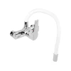 Смеситель для мойки FALA Flexible настенный с гибким изливом White (5906083058011)