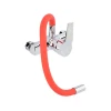 Змішувач для мойки FALA Flexible настінний з гнучким виливом Red (5906083058028)