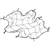 Сітка для багажника Vorel 90x90 см з 8 гаками (5906083060953)