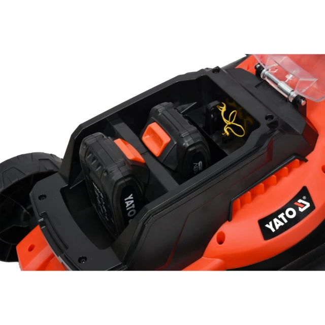 Газонокосарка акумуляторна Yato 36V 34 см 2 акумулятори 2 Ah (5906083061189)