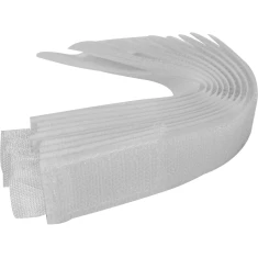 Стяжка-липучка Vorel 150 мм 10 шт White (5906083062834)