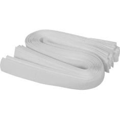 Стяжка кабельна з липучкою Vorel 450 мм 10 шт White (5906083062865)