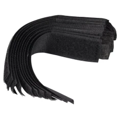 Стяжка-липучка Vorel 150 мм 10 шт Black (5906083062872)