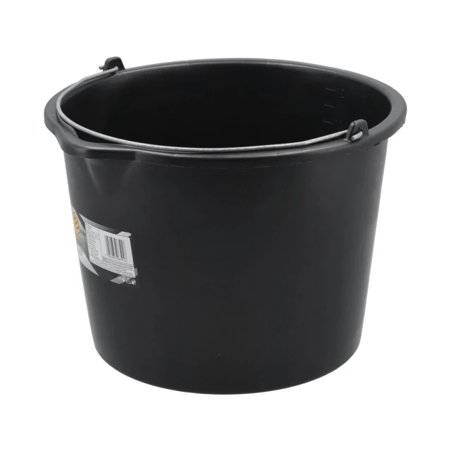 Відро будівельне з носиком Vorel 12 л Black (5906083063916)