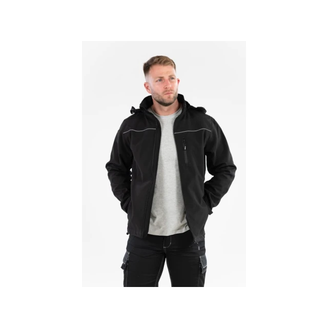 Куртка софтшел Yato Obsidian з капюшоном розмір L (5906083069697)