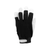 Рукавиці робочі бавовна/шкіра розмір Yato 9 Black (5906083070143)