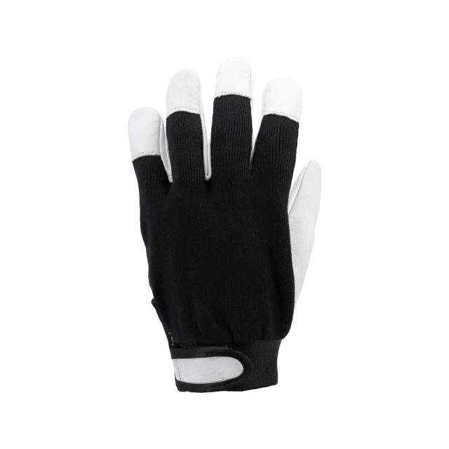 Рукавиці робочі бавовна/шкіра розмір Yato 8 Black (5906083070150)