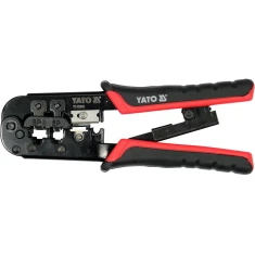 Кліщі для обтиску телефонних та мережевих роз'ємів Yato RJ45 RJ11 (5906083072291)