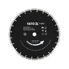 Диск алмазний для бетону Yato 350x25,4 мм сухе та вологе різання (5906083072505)