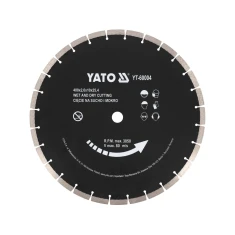 Диск алмазний для бетону Yato 400x25,4 мм сухе та вологе різання (5906083072512)