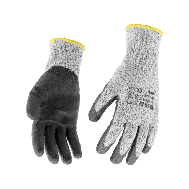 Рукавиці робочі Yato HPPE антипорізні з покриттям PU розмір 10 Black (5906083075247)