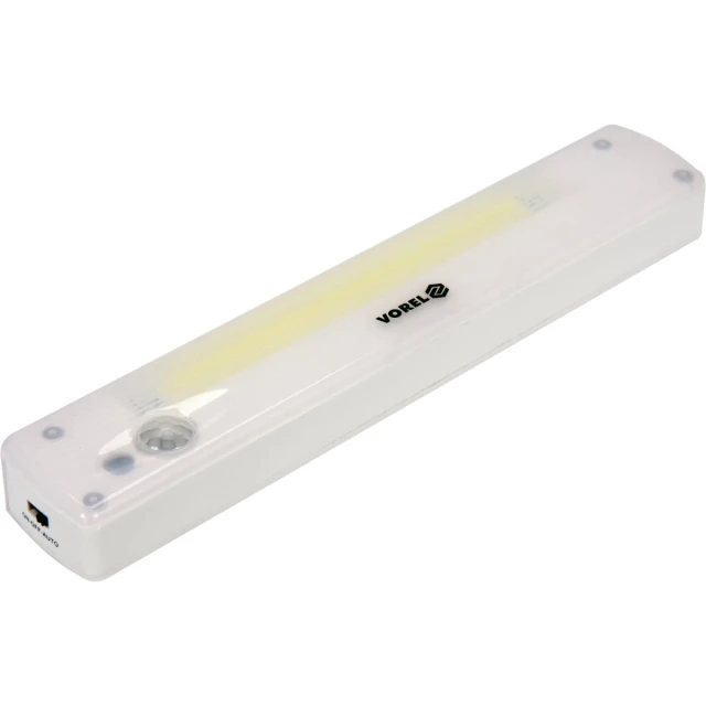 Нічник Vorel COB LED 120 лм з датчиком руху і світла 3AAA (5906083075520)