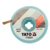 Лента для распайки медная оплетка Yato 2,0 мм x 1,5 м (5906083075964)