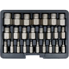 Набор экстракторов для поврежденных винтов Yato HEX Torx Spline 25 элементов (5906083076138)