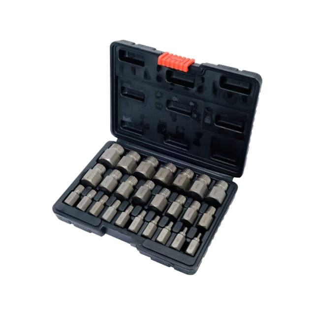 Набір екстракторів для пошкоджених гвинтів Yato HEX Torx Spline 25 елементів (5906083076138)
