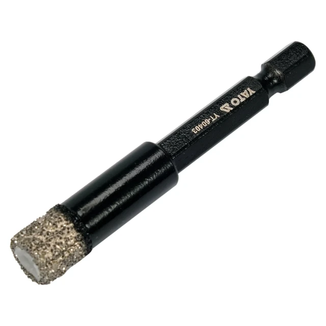 Свердло алмазне для керамограніту Yato 10 мм HEX (5906083077067)