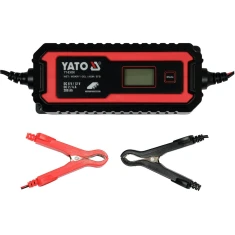 Зарядний пристрій електронний з дисплеєм Yato LCD 6V 2A 12V 4A (5906083079795)