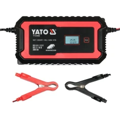 Зарядний пристрій електронний з дисплеєм Yato LCD 6V 2A 12V 10A (5906083079818)