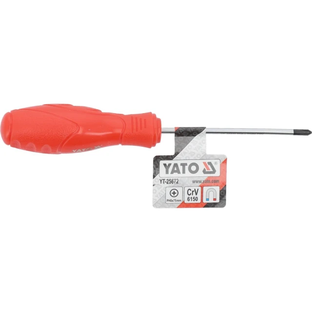 Викрутка хрестова Yato PH0 75 мм (5906083080821)