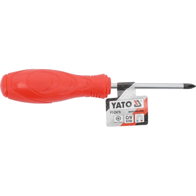 Викрутка хрестова Yato PH1 75 мм (5906083080869)