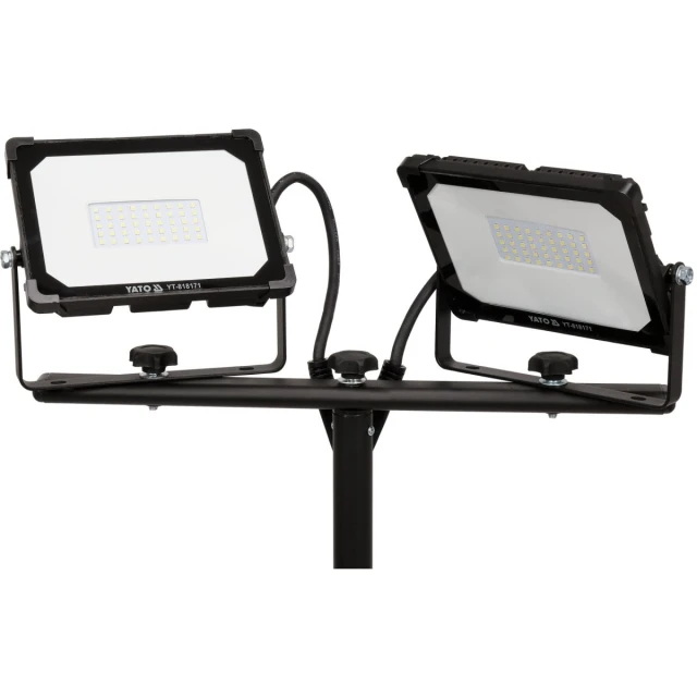 Прожектор Yato SMD LED зі штативом 2 x 30 Вт 5700 лм (5906083083648)