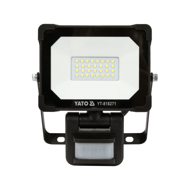 Прожектор Yato SMD LED 20W 1900 lm з датчиком руху (5906083083709)