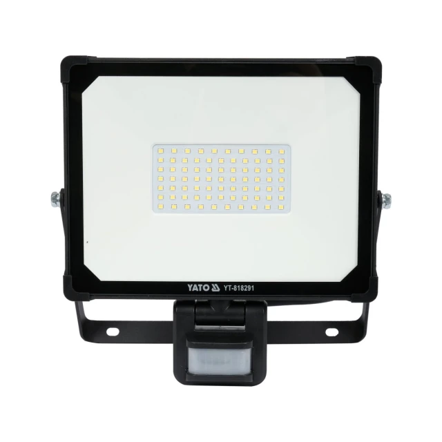 Прожектор Yato SMD LED 50 Вт 4750 лм з датчиком руху (5906083083723)