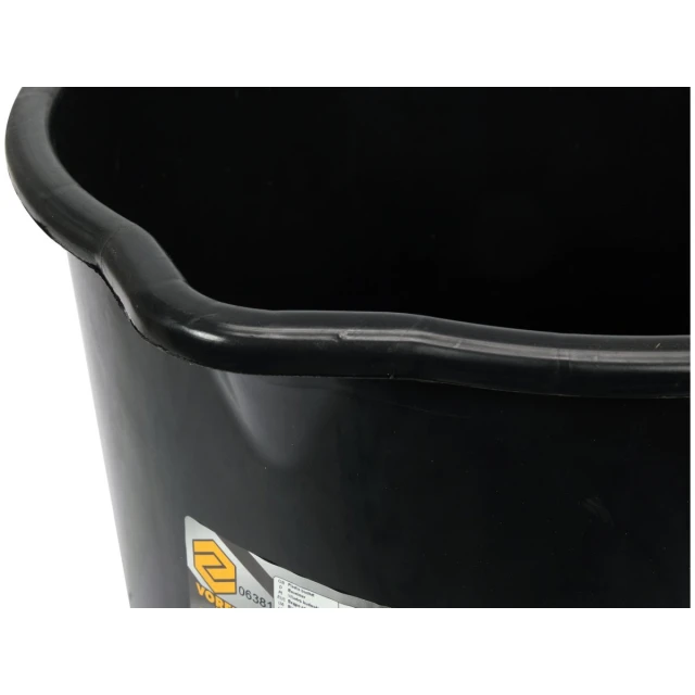Відро будівельне з носиком Vorel 16 л Black (5906083084737)