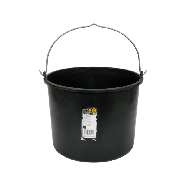 Відро будівельне Vorel 21 л Black (5906083084768)