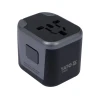 Універсальний дорожній адаптер для понад Yato 150 країн з зарядкою 2x USB 5V/2.4A (5906083084966)