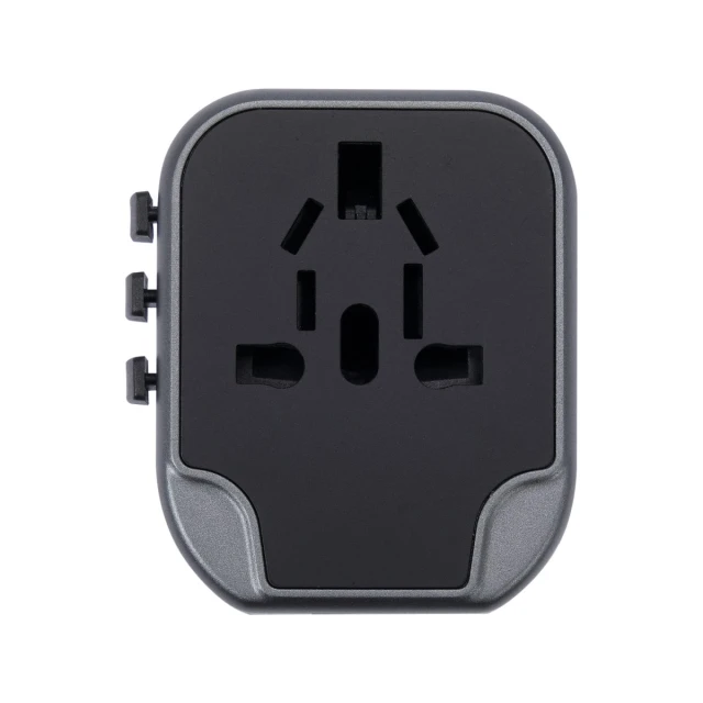 Універсальний дорожній адаптер для понад Yato 150 країн з зарядкою 2x USB 5V/2.4A (5906083084966)