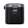 Універсальний дорожній адаптер для понад Yato 150 країн з зарядкою 2x USB 5V/2.4A (5906083084966)