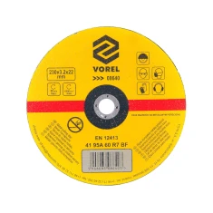 Диск відрізний по металу Vorel 230x3,2x22 мм (5906083086403)
