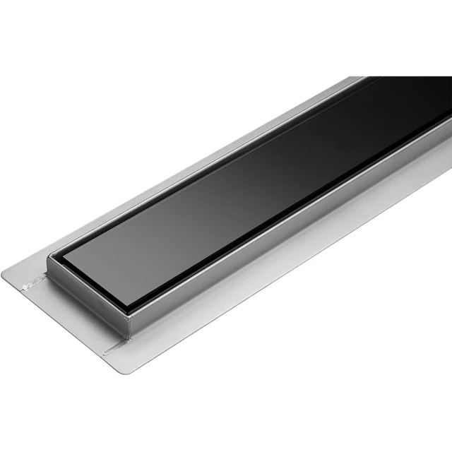 Лінійний трап для душу FALA Wet&Dry Black Glass 60 см (5906083086700)