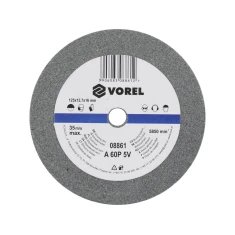 Шліфувальний круг Vorel 125x12,7x17 мм дрібне зерно (5906083088612)