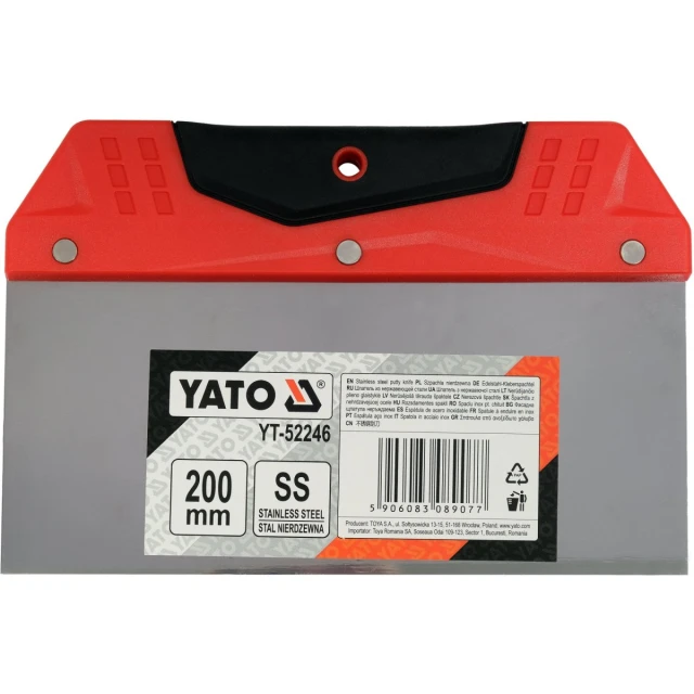 Шпатель нержавіючий Yato 200 мм (5906083089077)