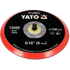 Тарілка шліфувальна Yato 150 мм з липучкою 5/16 (5906083092251)