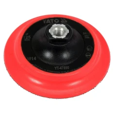 Тарілка опорна Yato 125 мм M14 з липучкою (5906083092350)